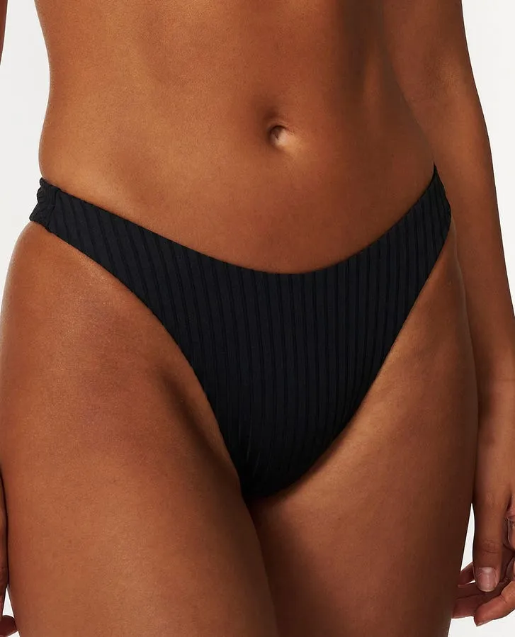 Premium Surf Hi Leg Skimpy - Black