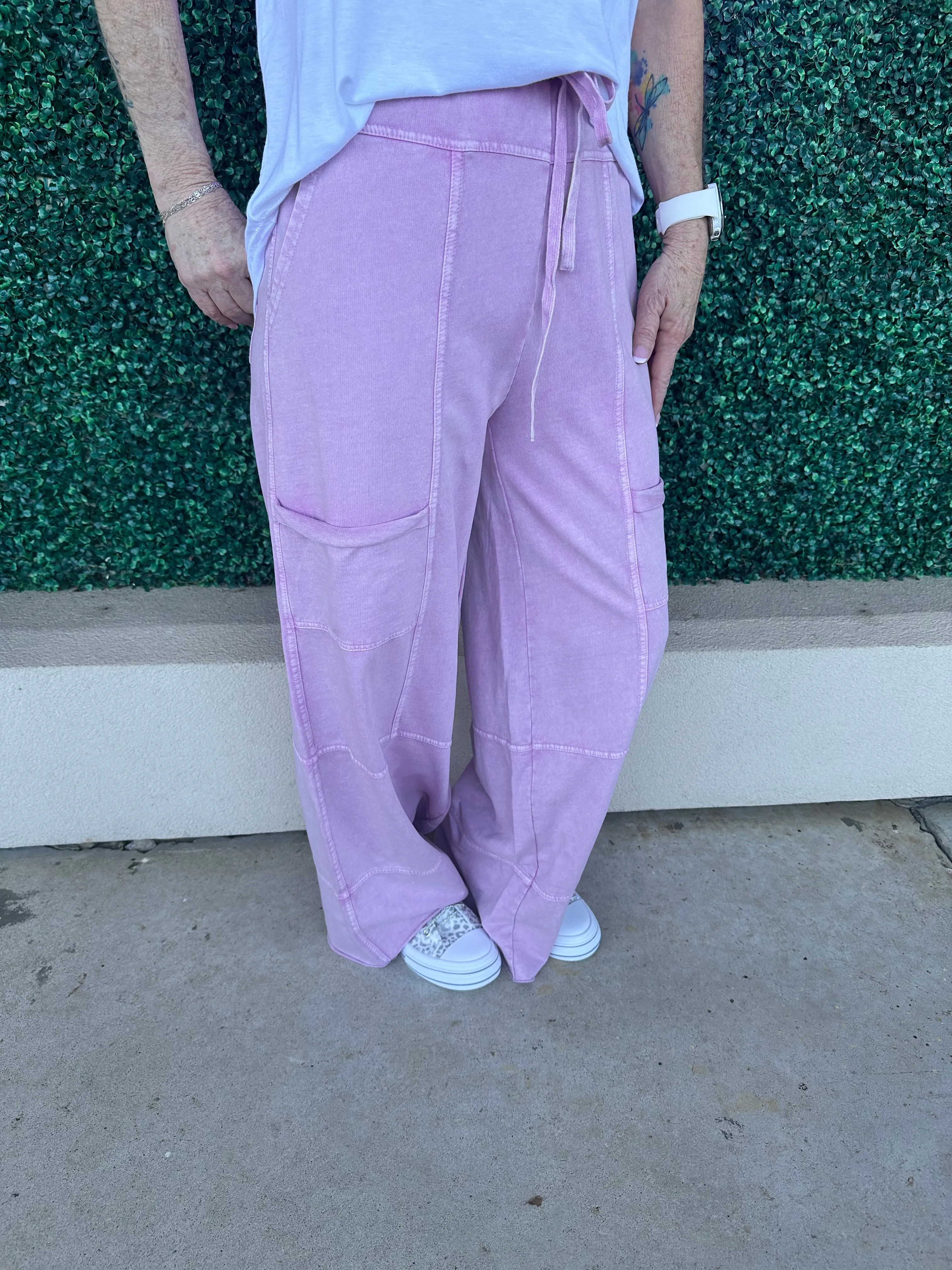 Prizm Pink Mineral Washed Bottoms