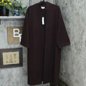 Prologue Women's Long Sleeve Wrap Coat Burgundy Medium