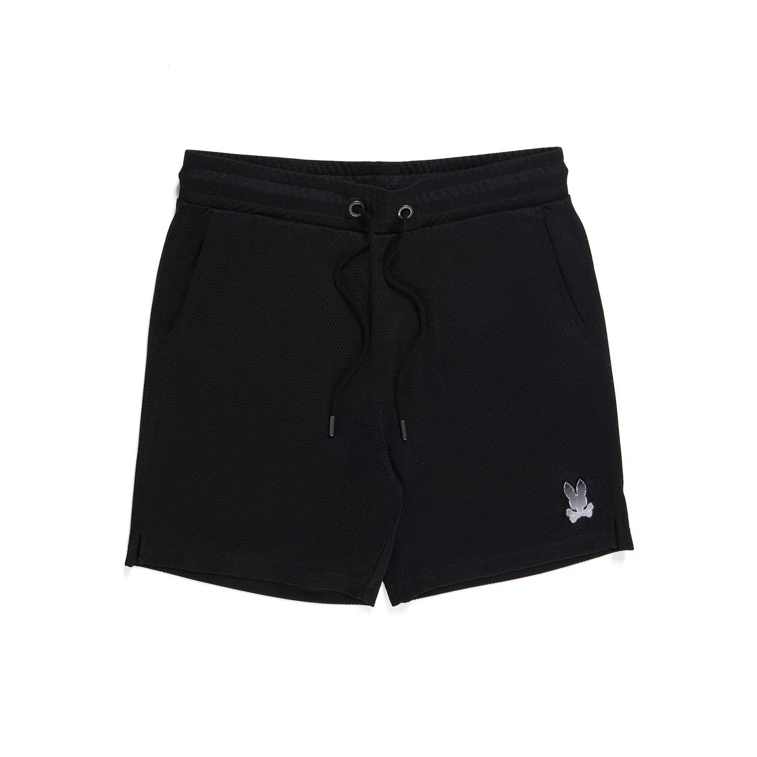 Psycho Bunny Strype Mesh Black Shorts