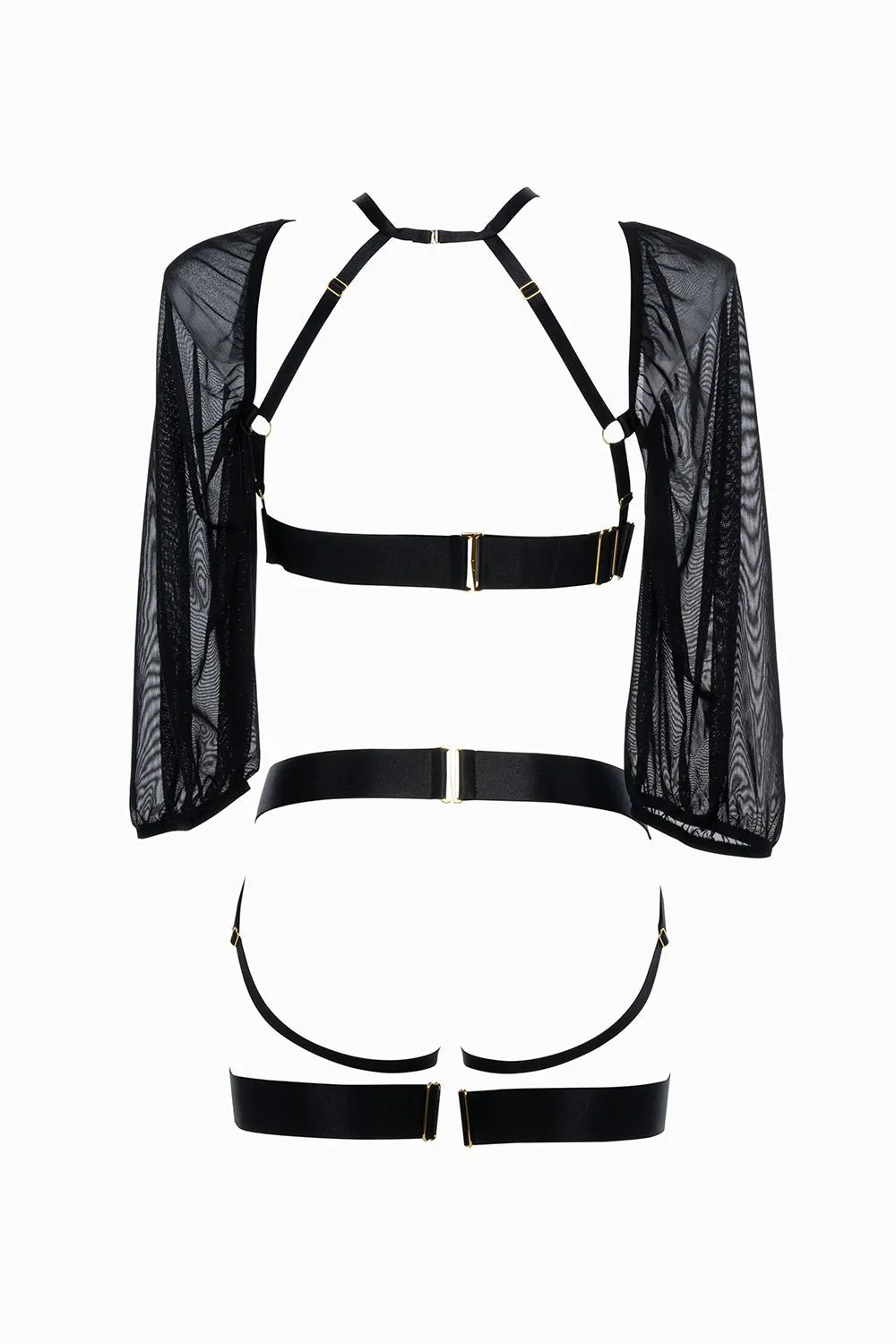 Puff Sleeve Harness Ensemble