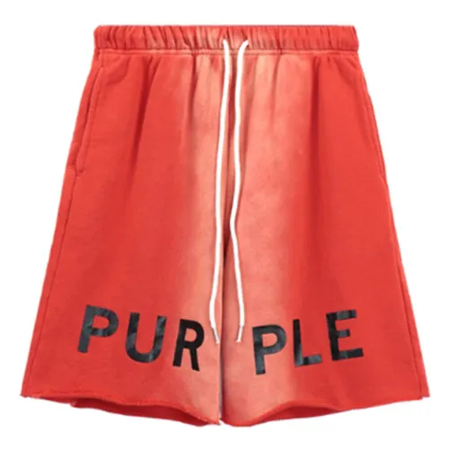 Purple Brand  Letter Logo Printed Shorts