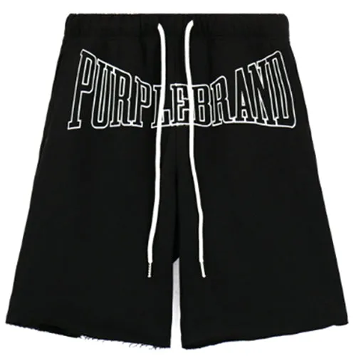 Purple Brand Letter Logo Printed Shorts
