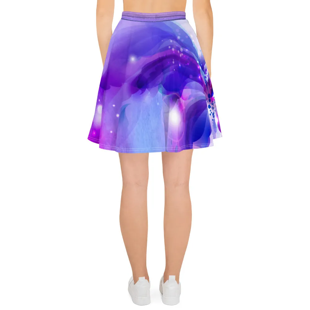 Purple Butterfly Splash - Skater Skirt