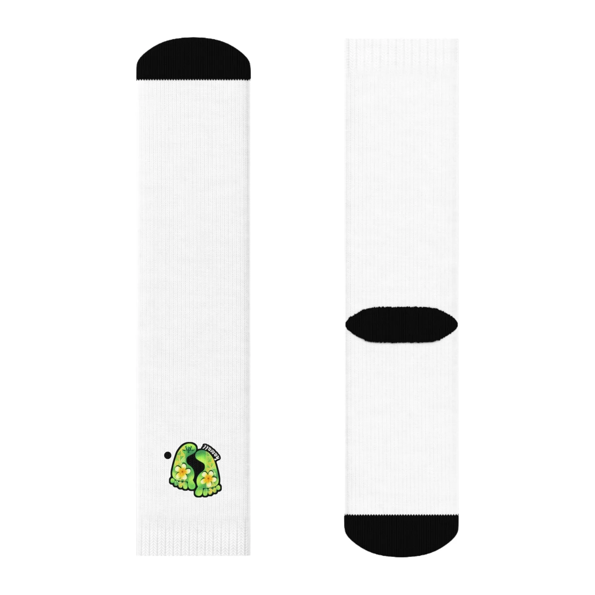 Quirky Turtle Crew Socks with Floral Design - Fun & Comfortable Footwear