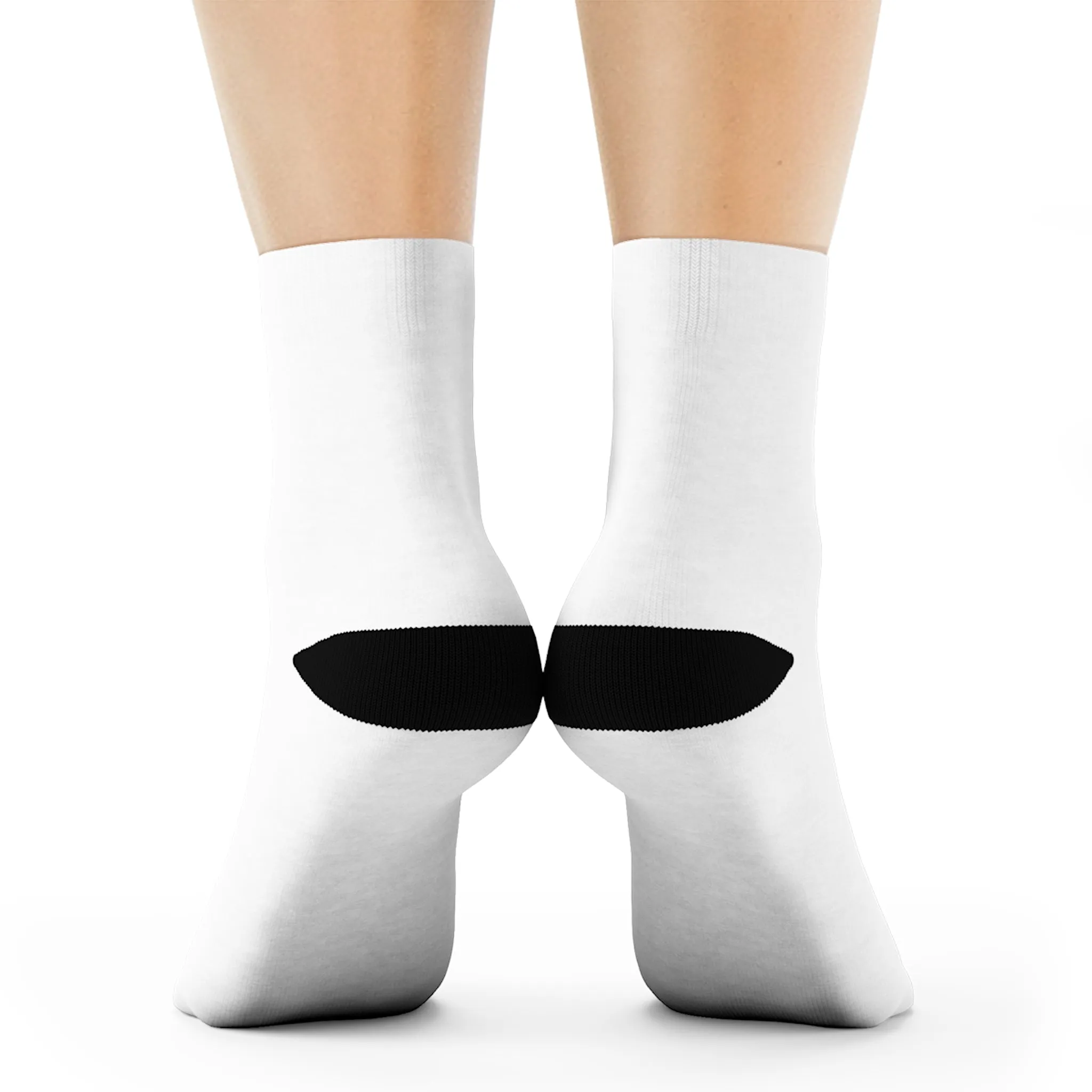 Quirky Turtle Crew Socks with Floral Design - Fun & Comfortable Footwear