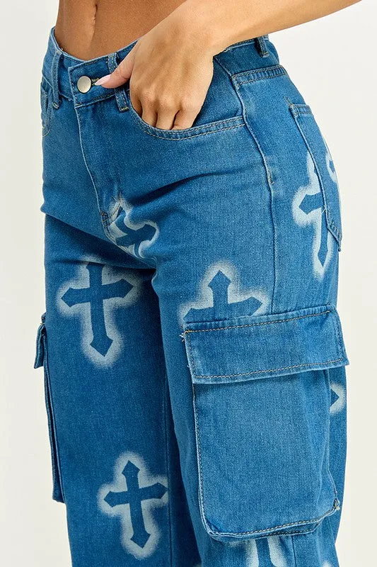 "Chrome Hearted" Jeans