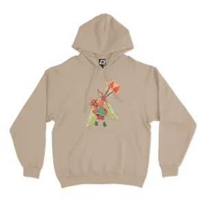 "Cupid" Fleece Hoodie Beige
