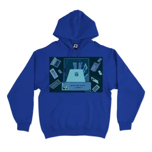 "Door" Fleece Hoodie Cobalt Blue