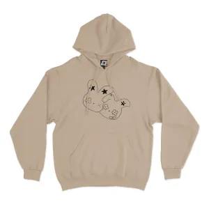 "Double Bunny" Fleece Hoodie Beige