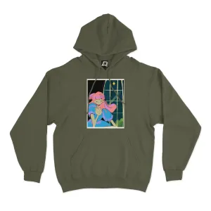 "Night Sparkle" Fleece Hoodie Khaki
