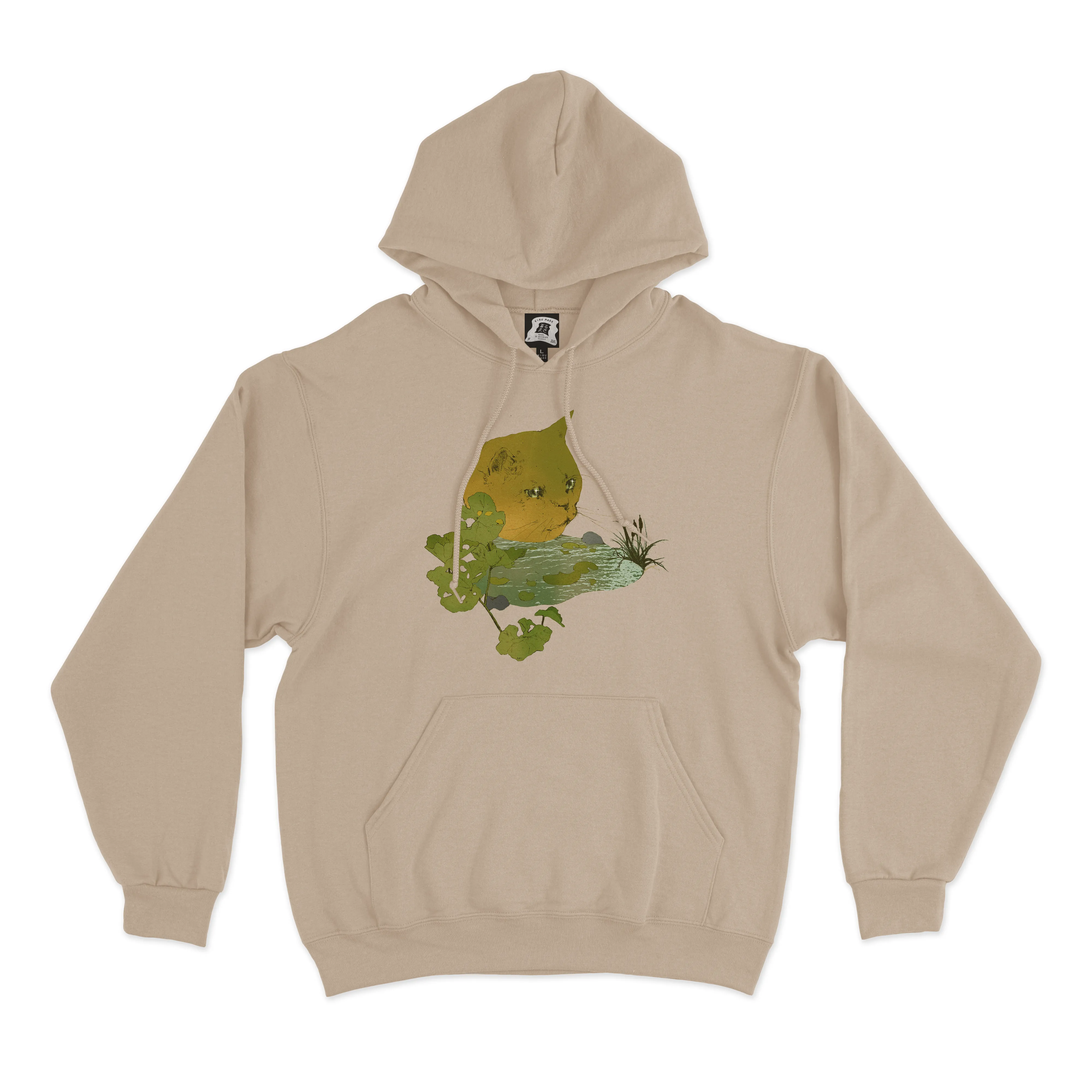 "Pond" Fleece Hoodie Beige