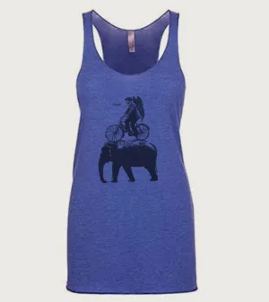 "Think" Ladies Tri-Blend Racerback Tank