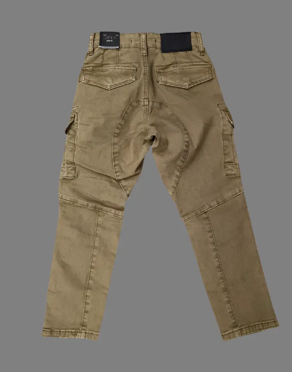 Rain Boys Cargo Jeans (Fatigue Green)