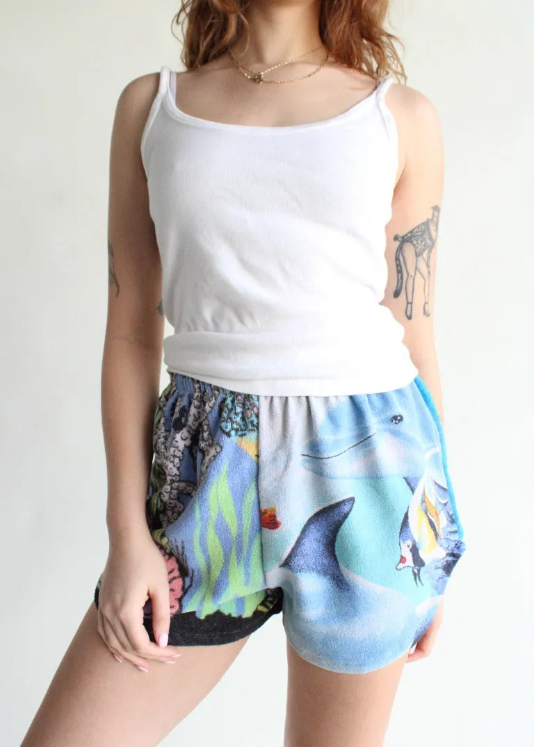 RCYCLD Dolphin Terry Short