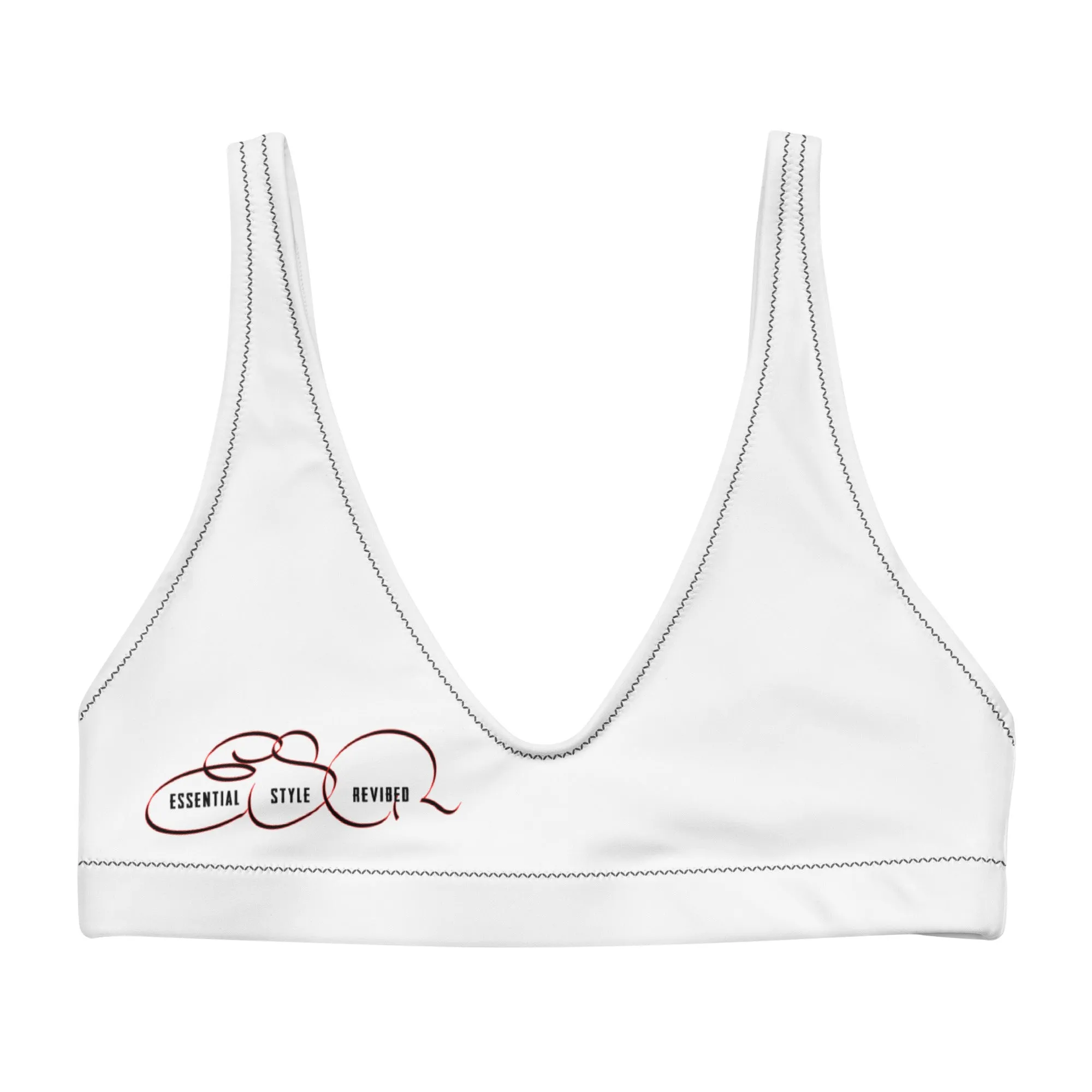 Recycled padded bikini top