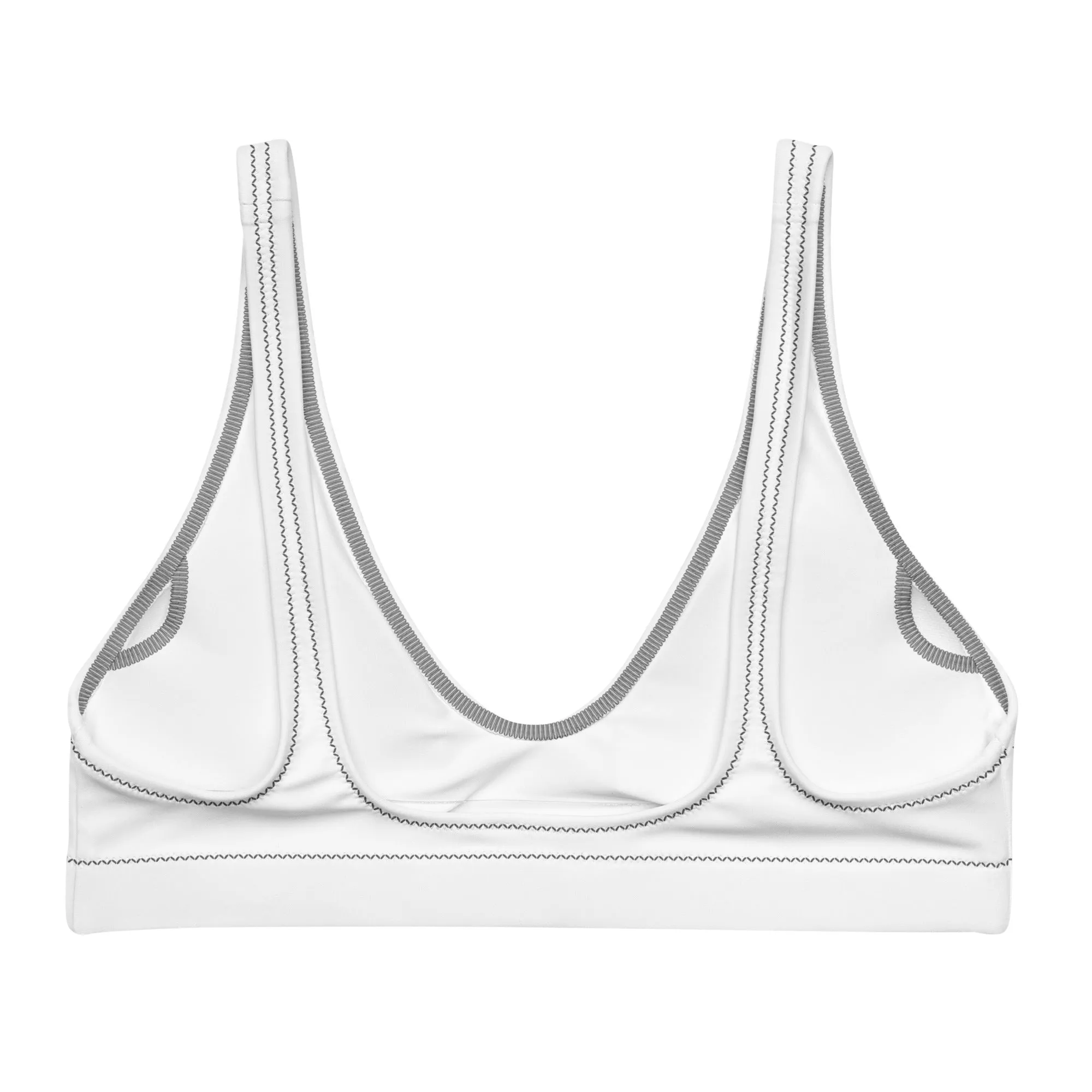 Recycled padded bikini top