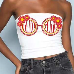 Red & Yellow Sunglasses Tube Top
