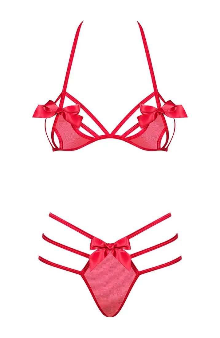 Red bow lingerie set - All Yours