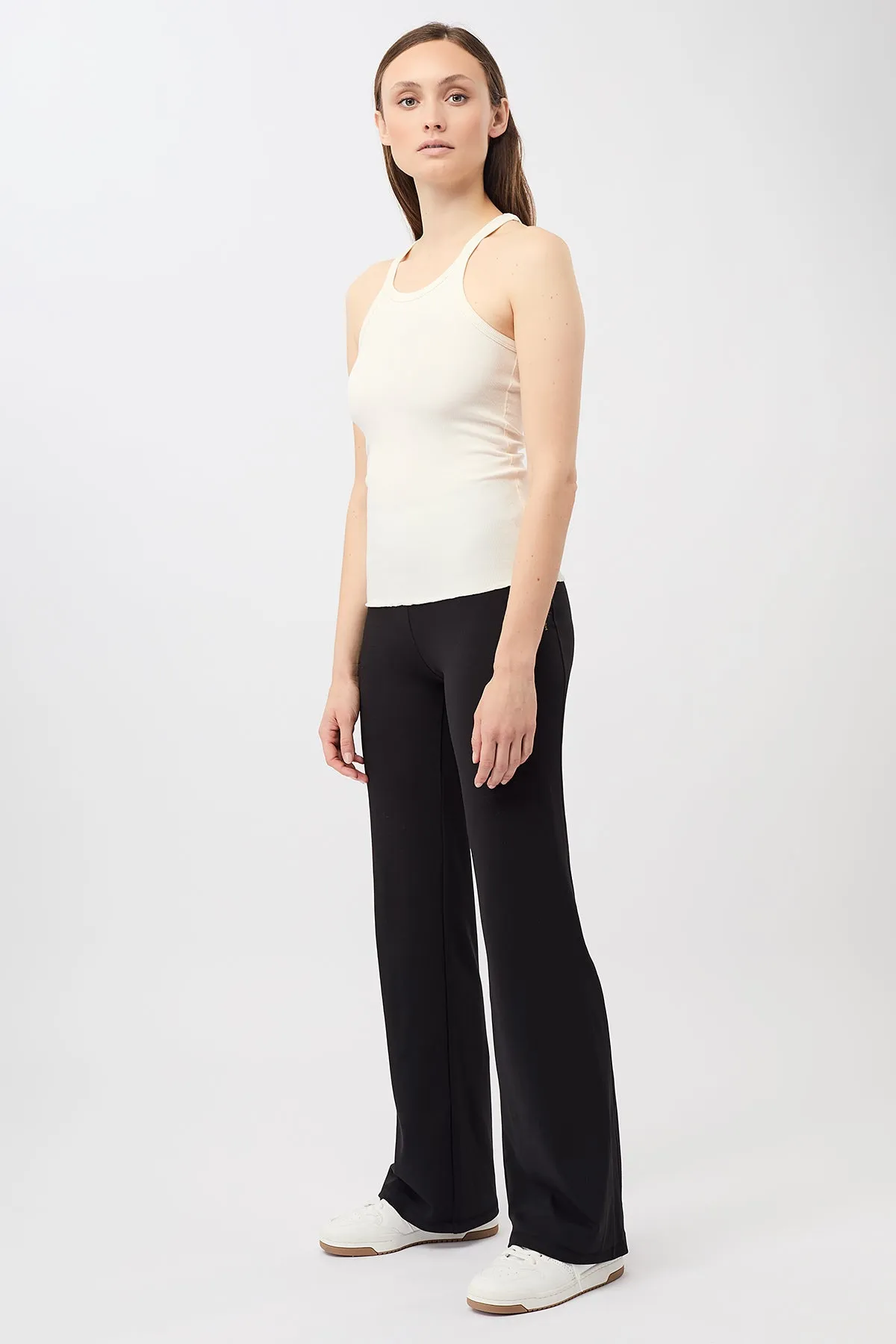 Ribbed Tank Top (White), GOTS