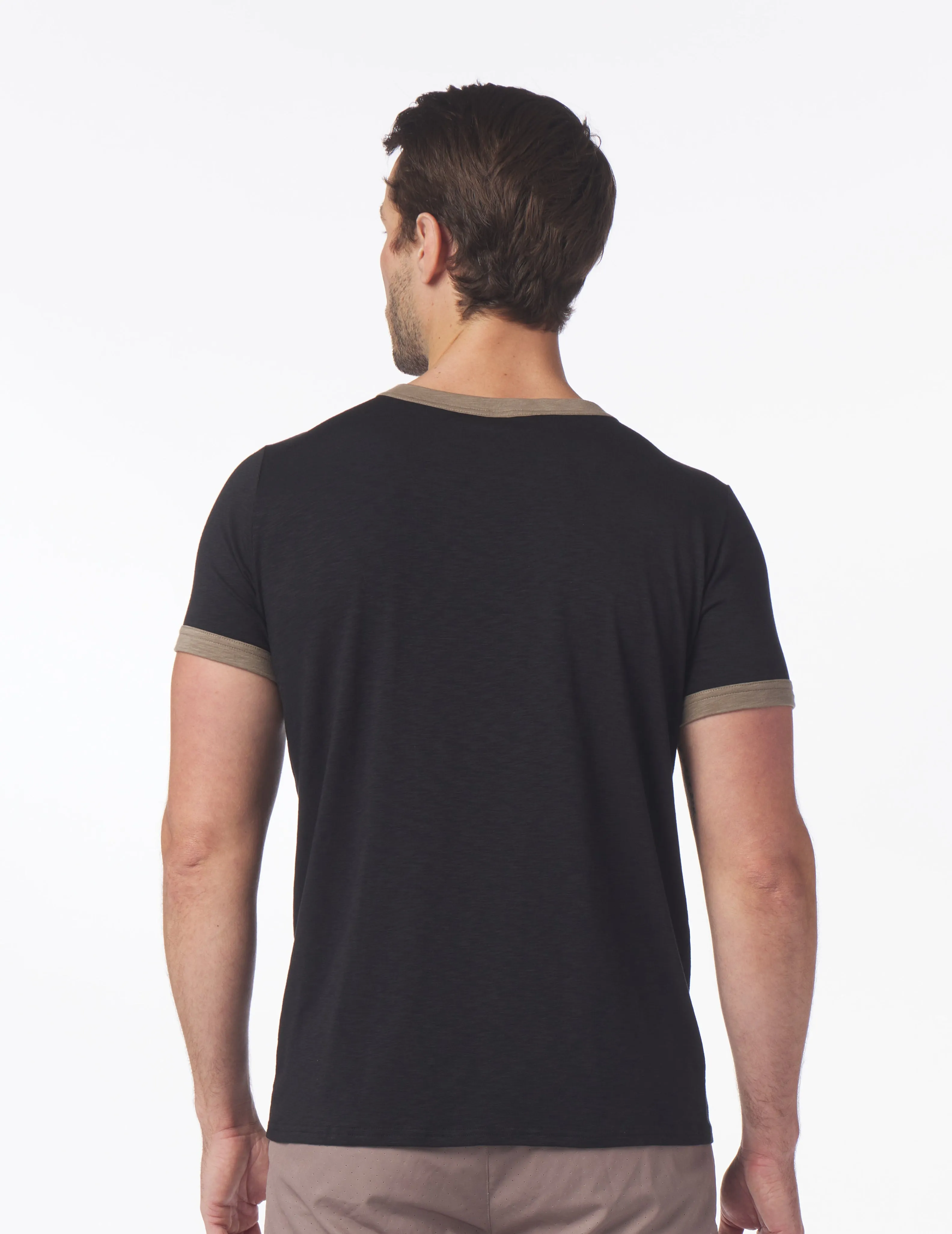Ringer Tee: Black