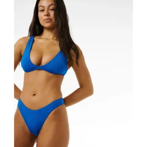 RIP CURL PREMIUM SURF HIGH LEG SKIMPY BOTTOM BLUE