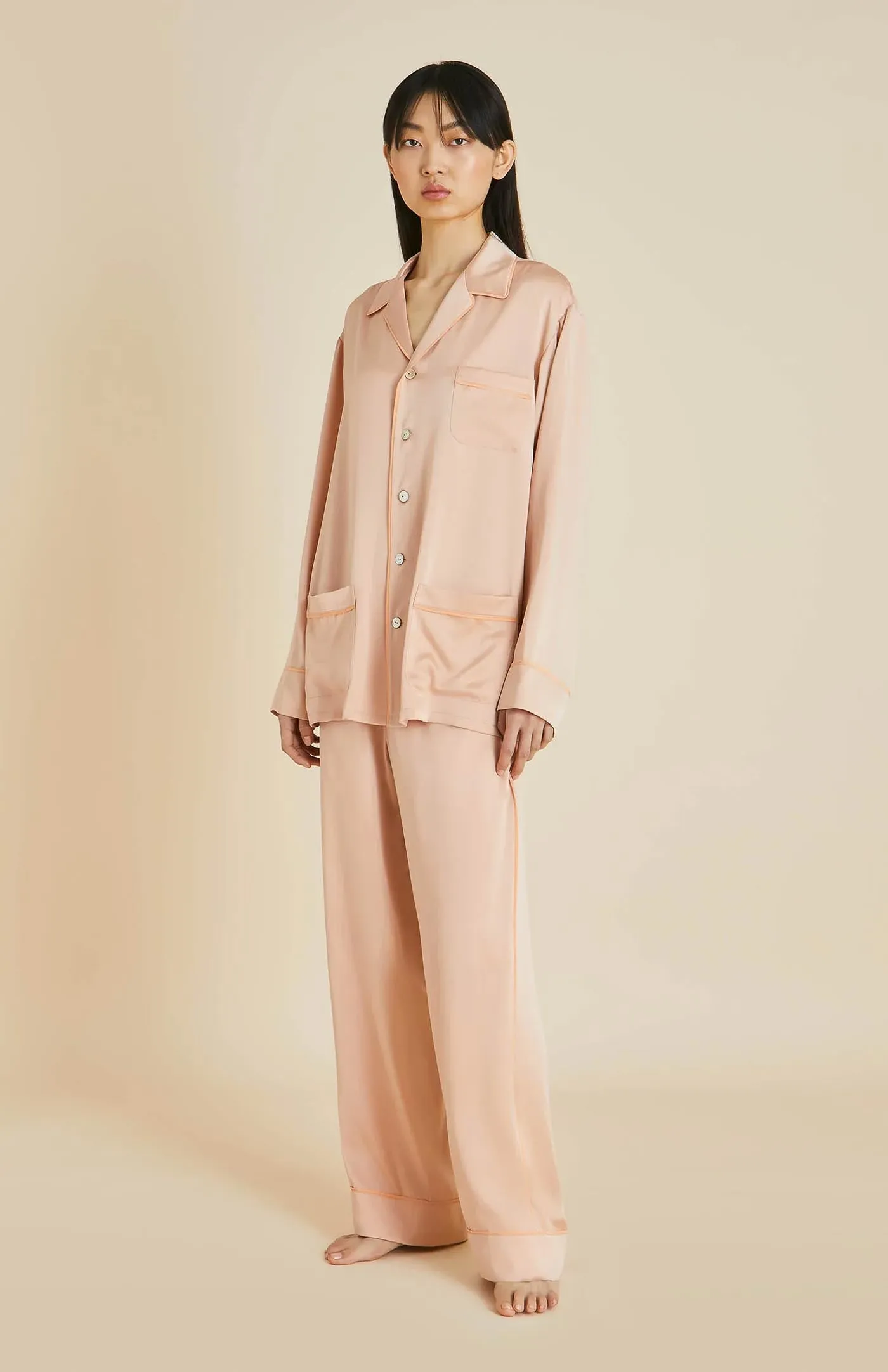 Rosé Reverie | Pink Rose Satin Loungewear Set
