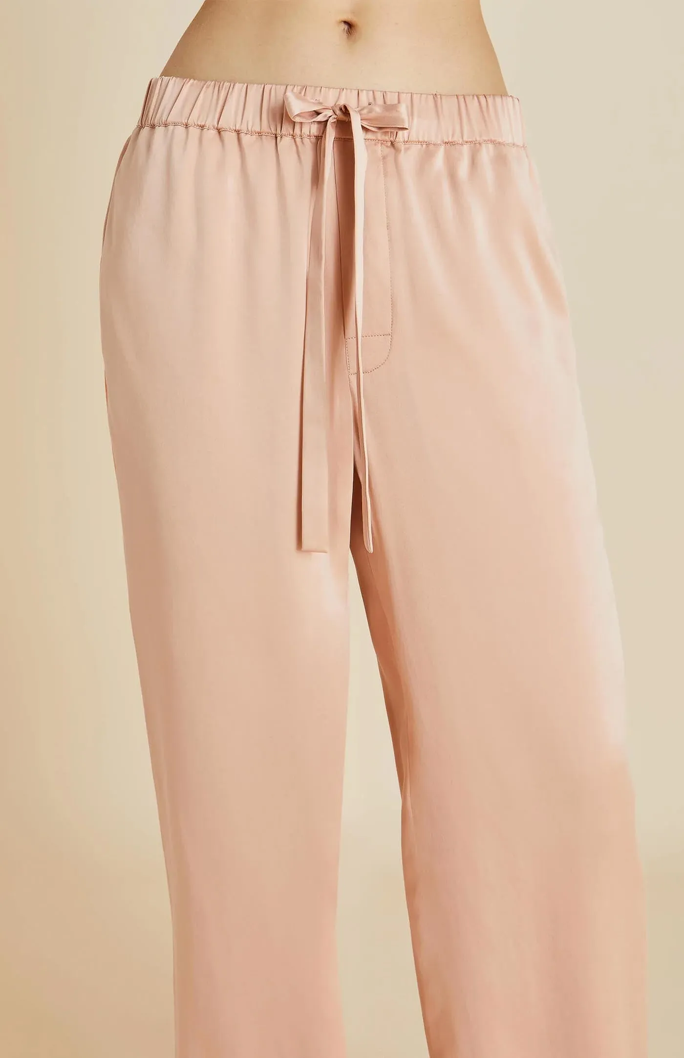 Rosé Reverie | Pink Rose Satin Loungewear Set