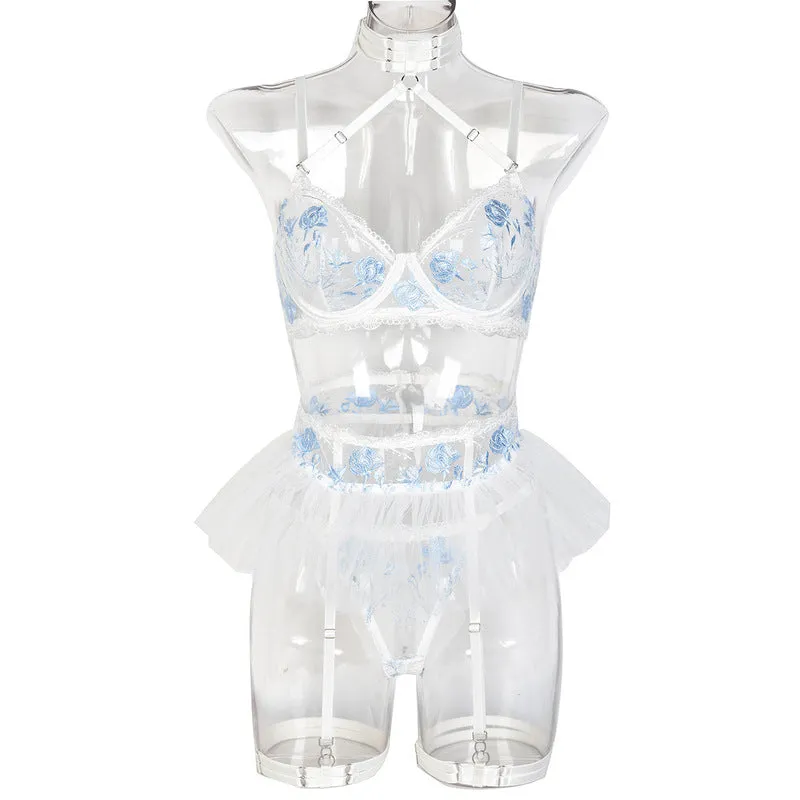 Rose Mesh Waist Lingerie