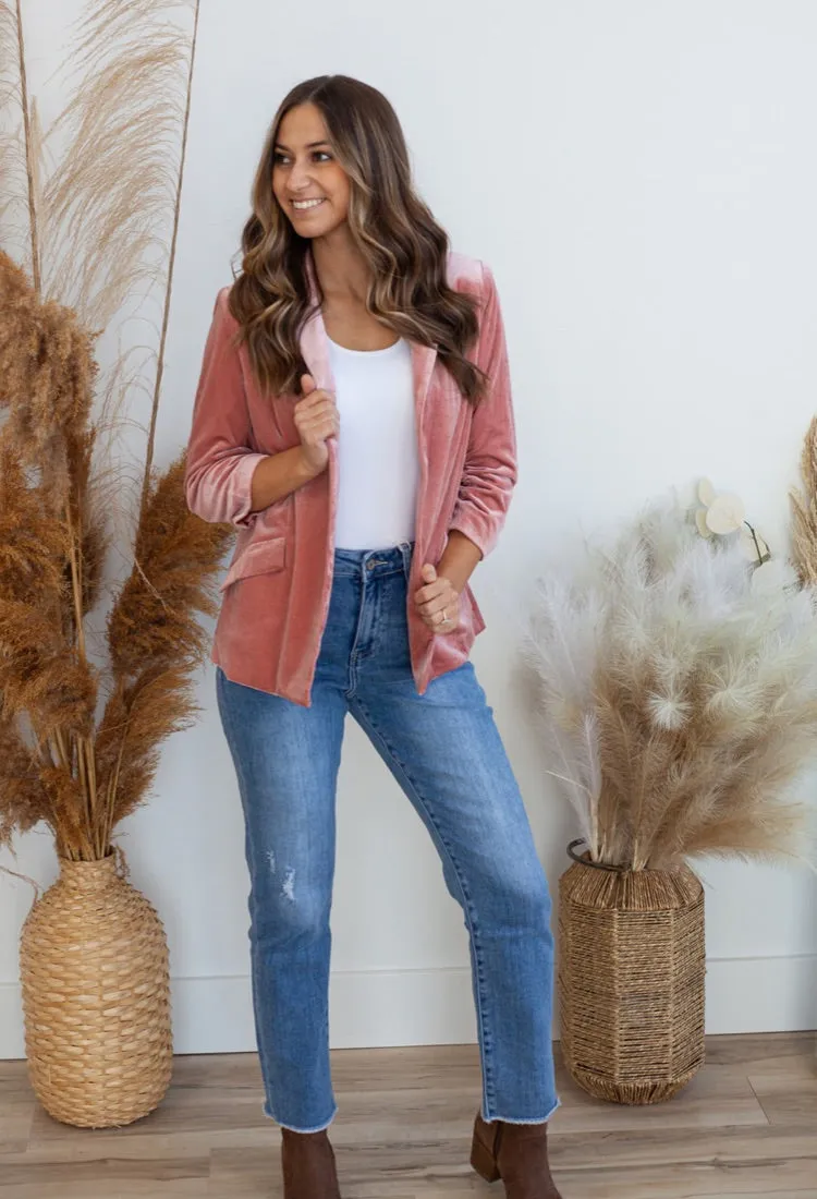Roxy Velvet Blazer