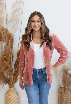 Roxy Velvet Blazer