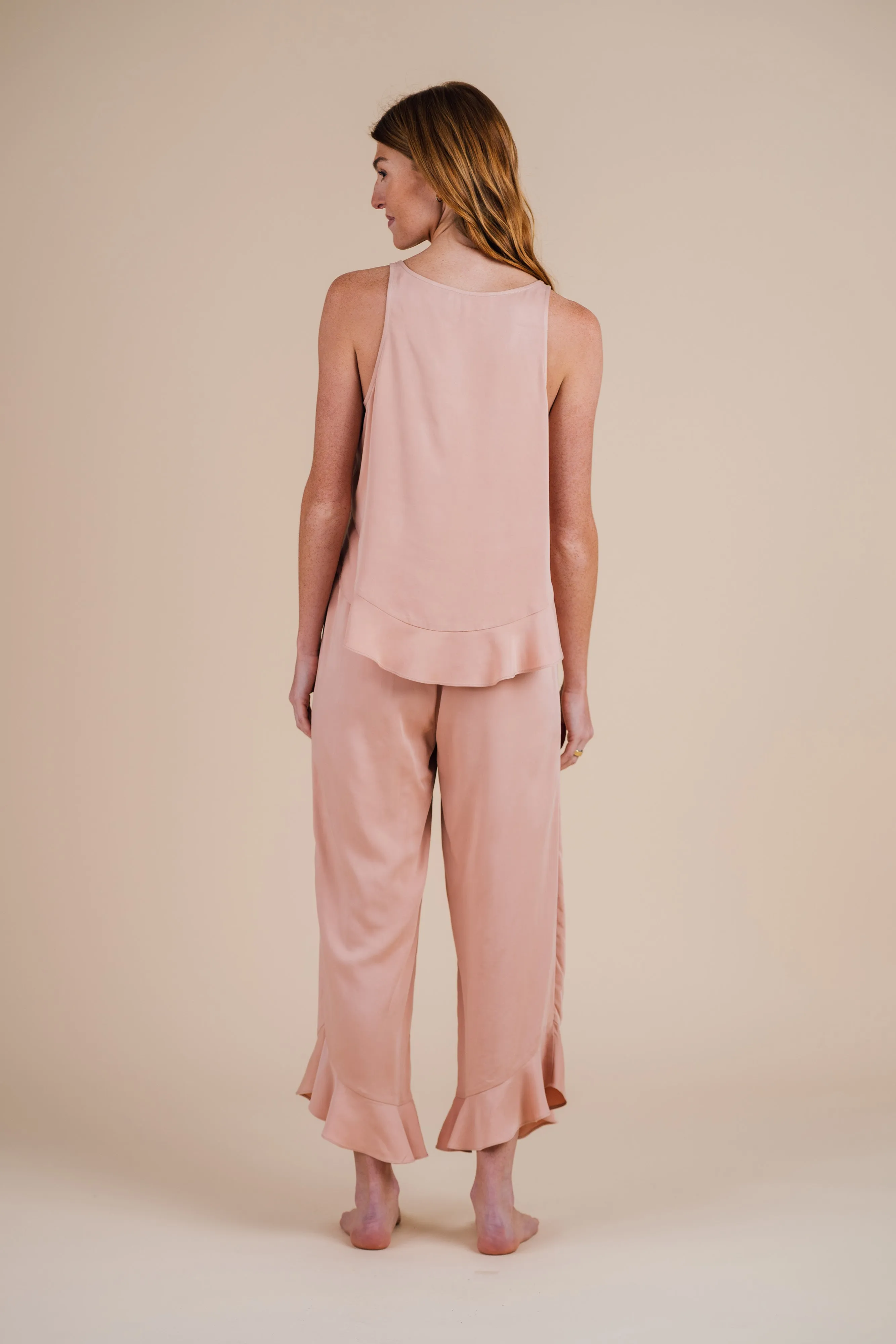 Ruffle Pant Set - Dusty Sunrise