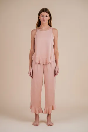 Ruffle Pant Set - Dusty Sunrise
