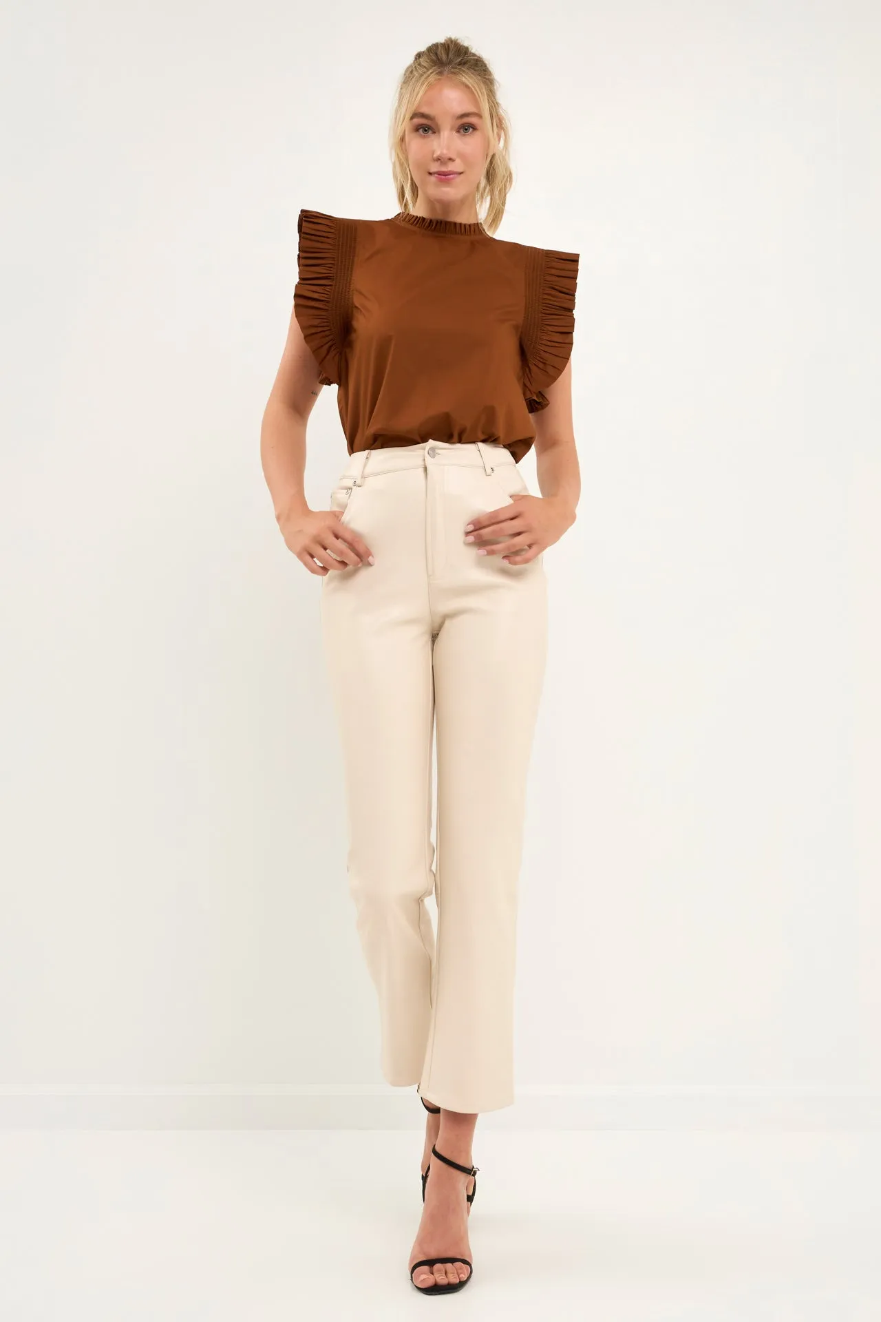 Ruffle Sleeve Top