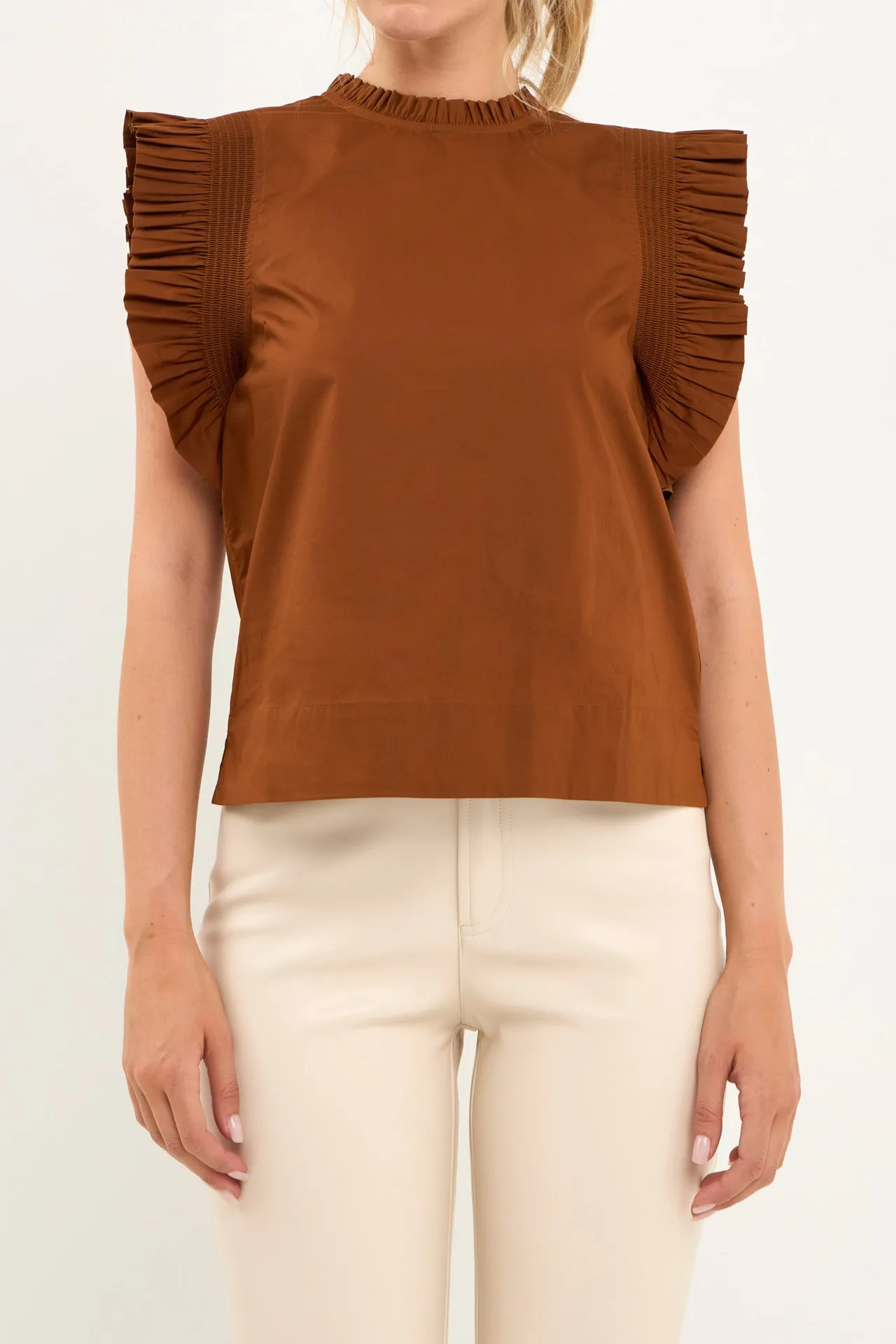 Ruffle Sleeve Top