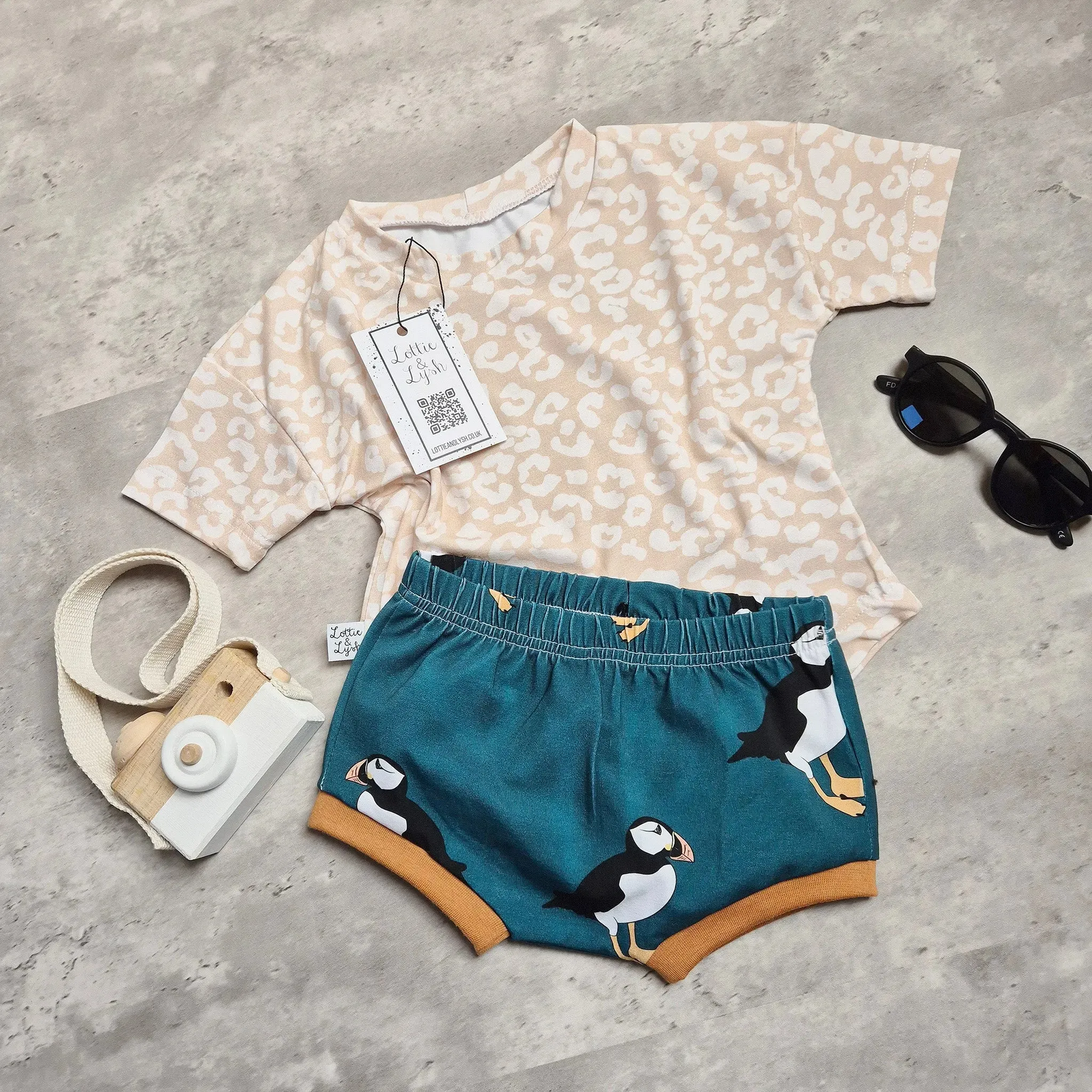 Sand Leopard Baggy T-Shirt