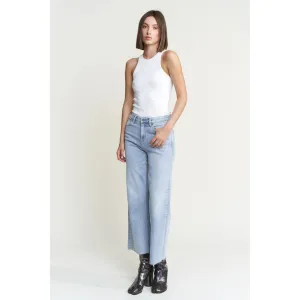 Sanibel Mid Rise Wide Leg Denim