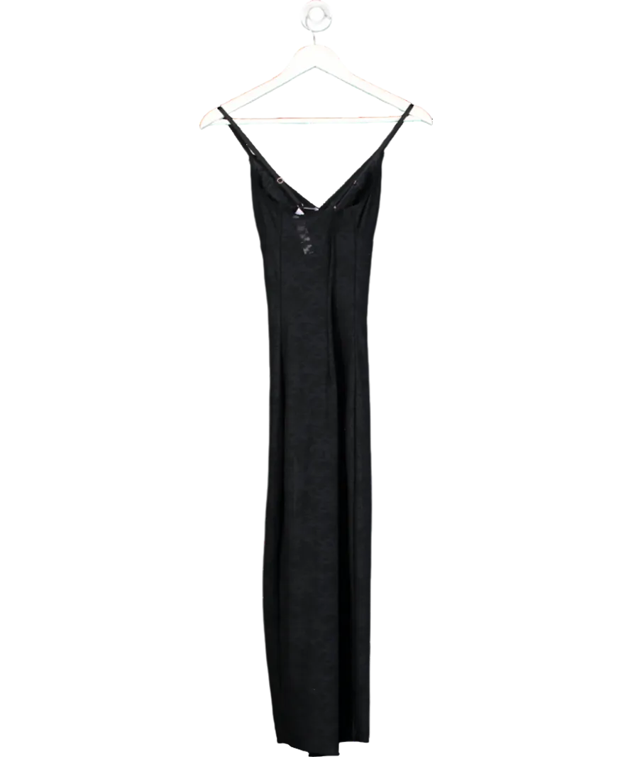 Savage X fenty Black Lace Stretch Sleep Maxi Dress UK 8