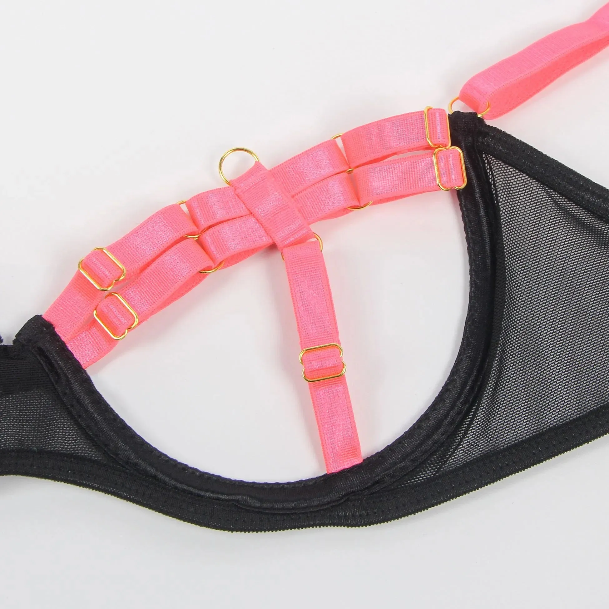 Scandals Sexy Strappy Two-Colour Bra Set