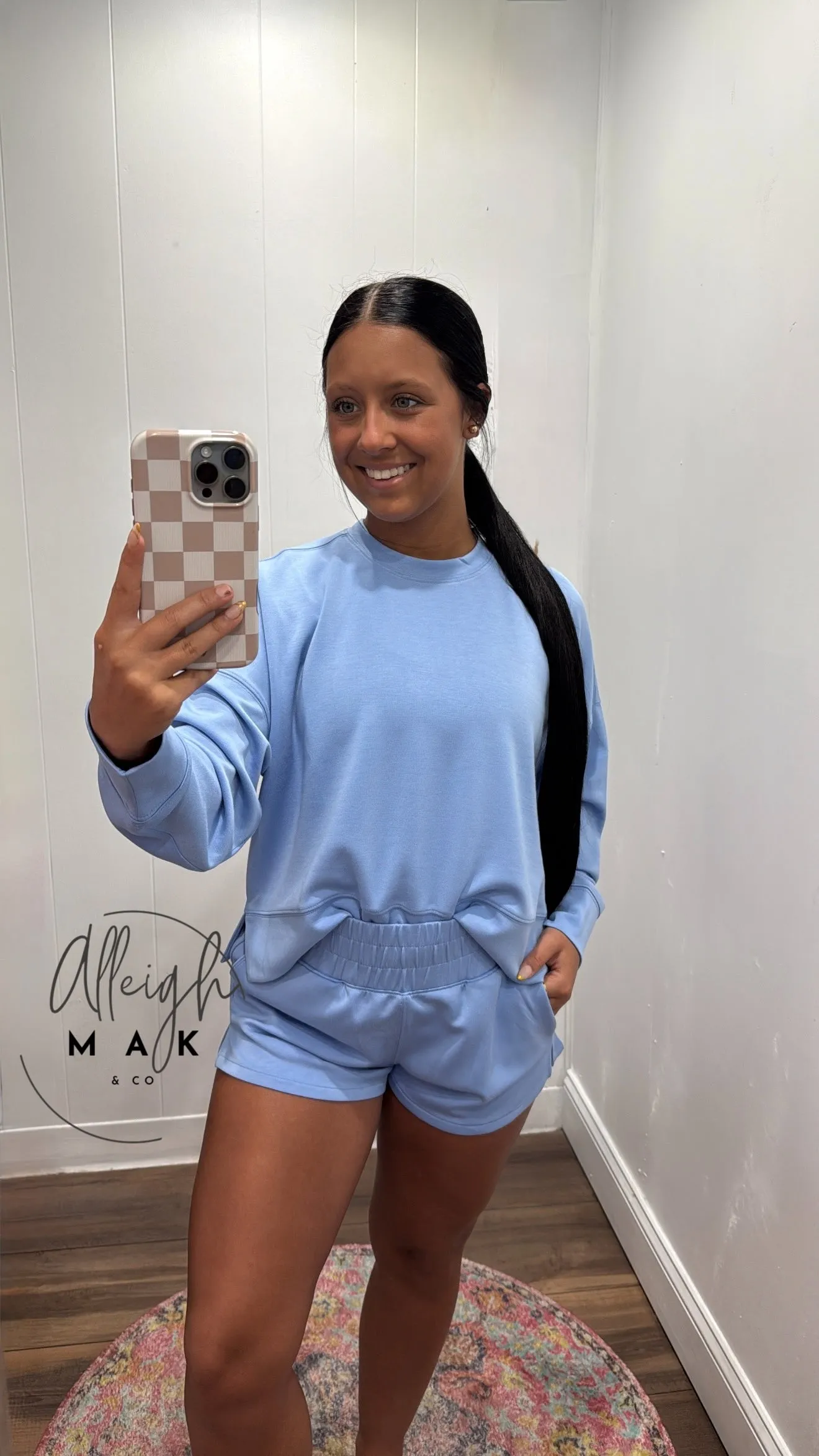 Scuba Long Sleeve Sweatshirt & Shorts Set