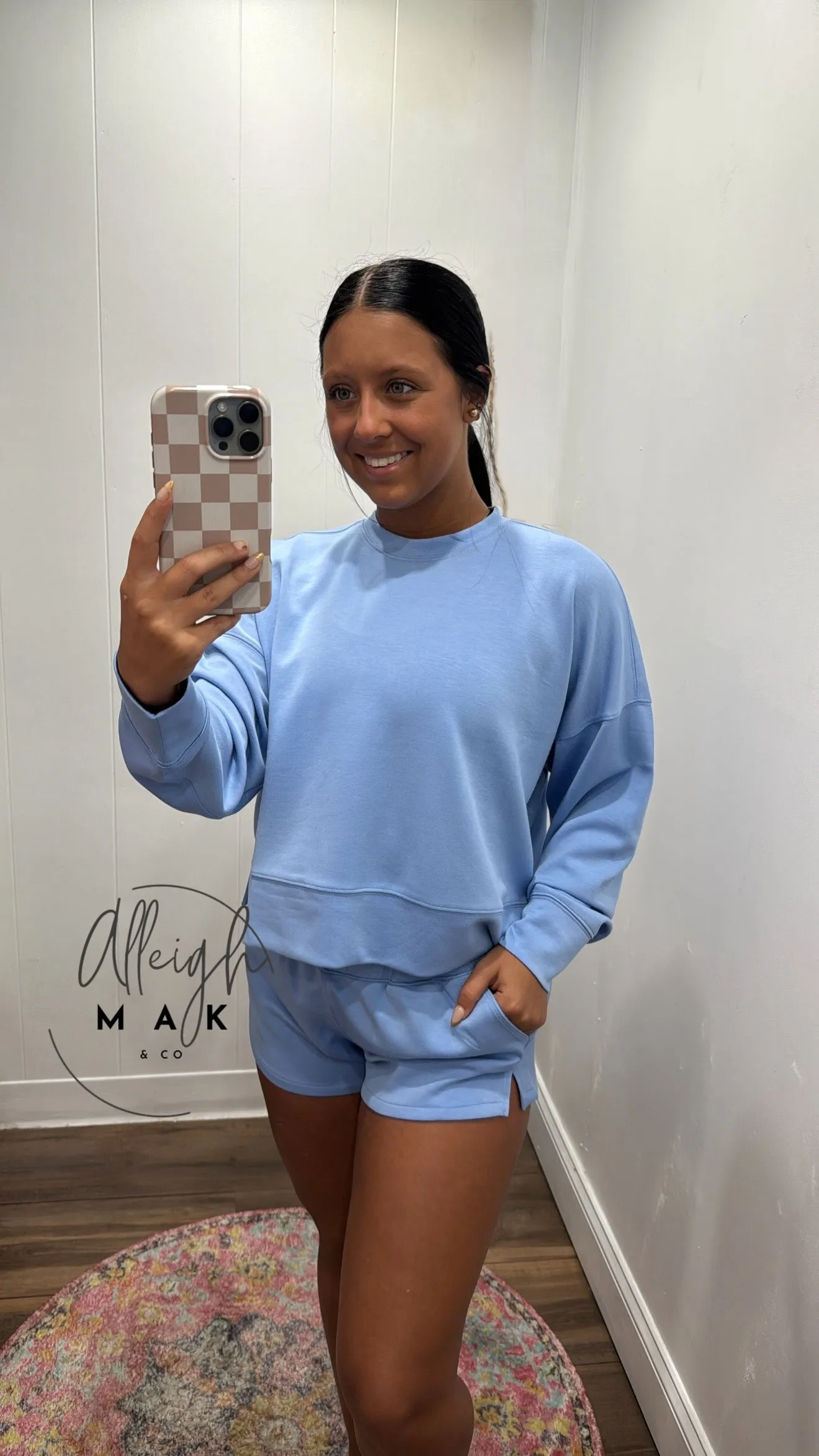 Scuba Long Sleeve Sweatshirt & Shorts Set