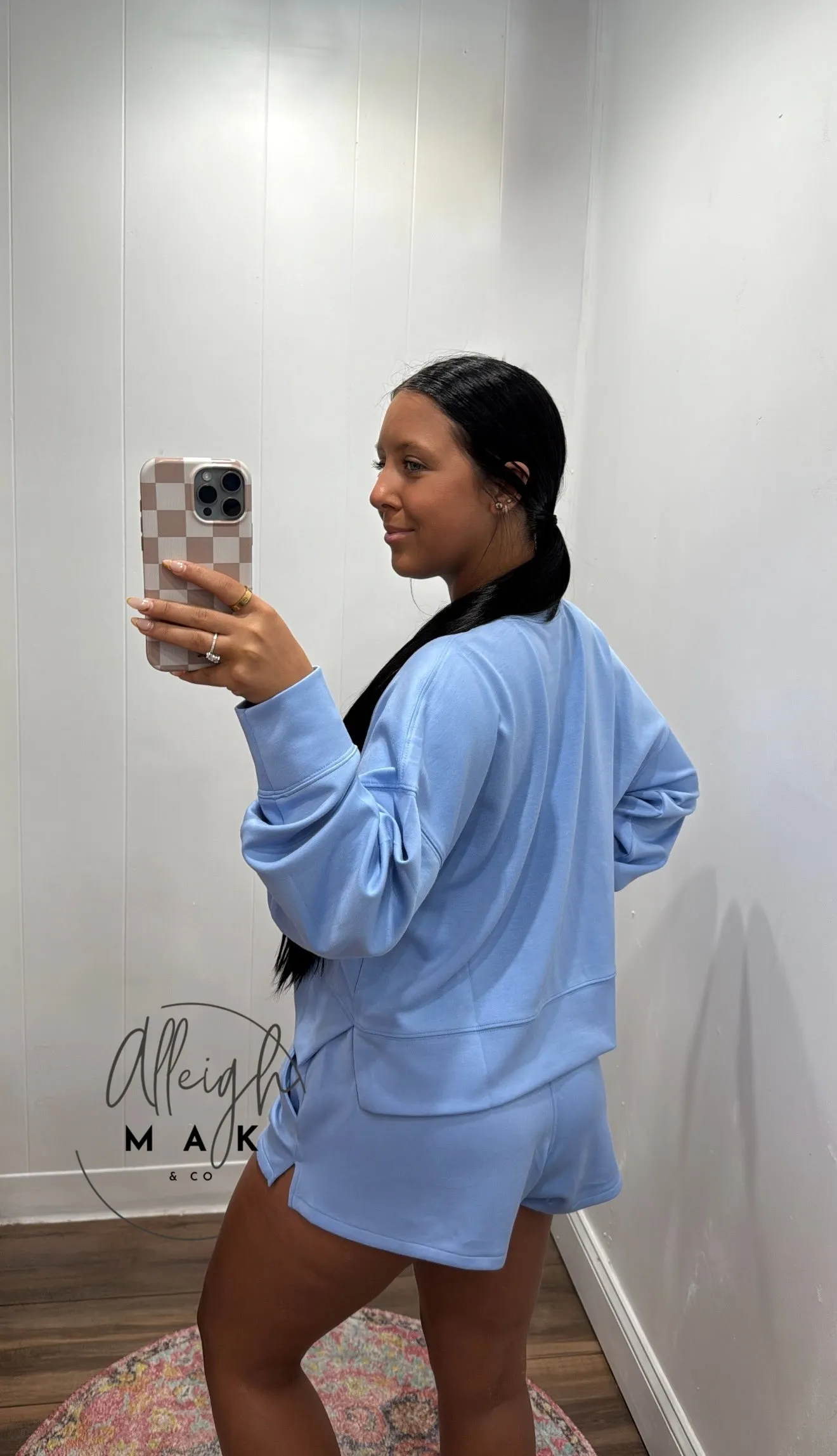 Scuba Long Sleeve Sweatshirt & Shorts Set