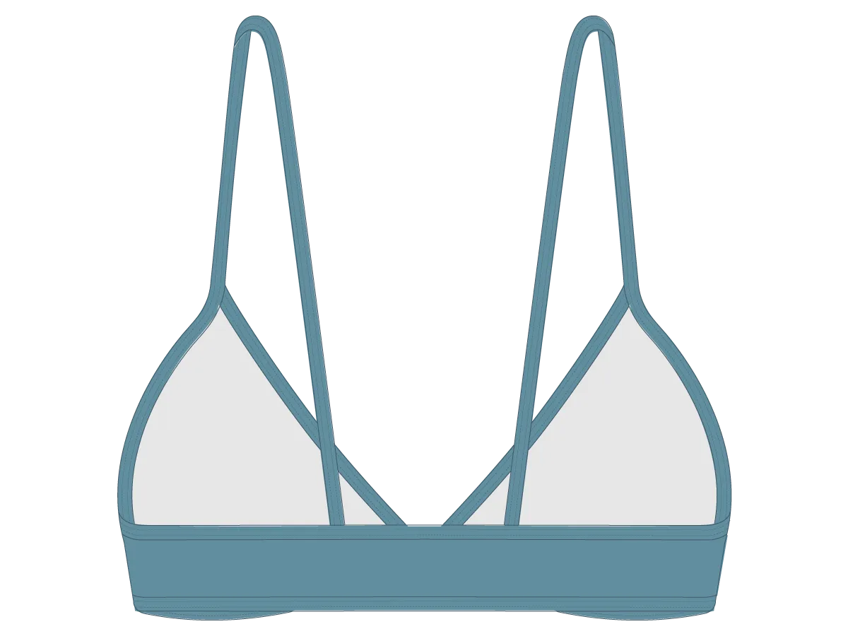 Sea Blue Fitted Top II