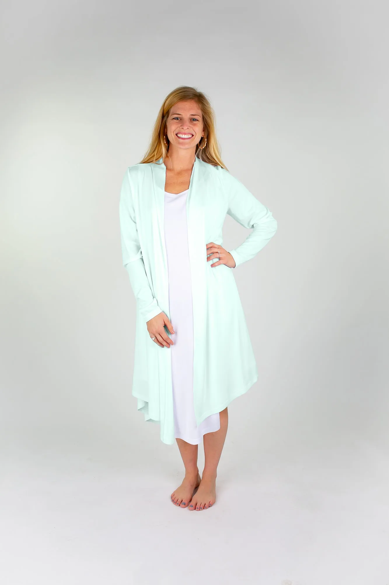Sea Glass Green Cardi Set