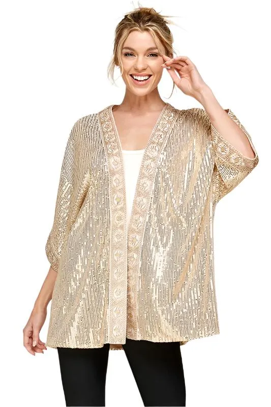 Sequin Kimono