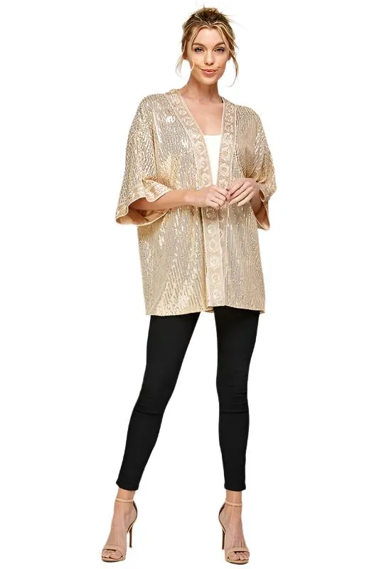 Sequin Kimono