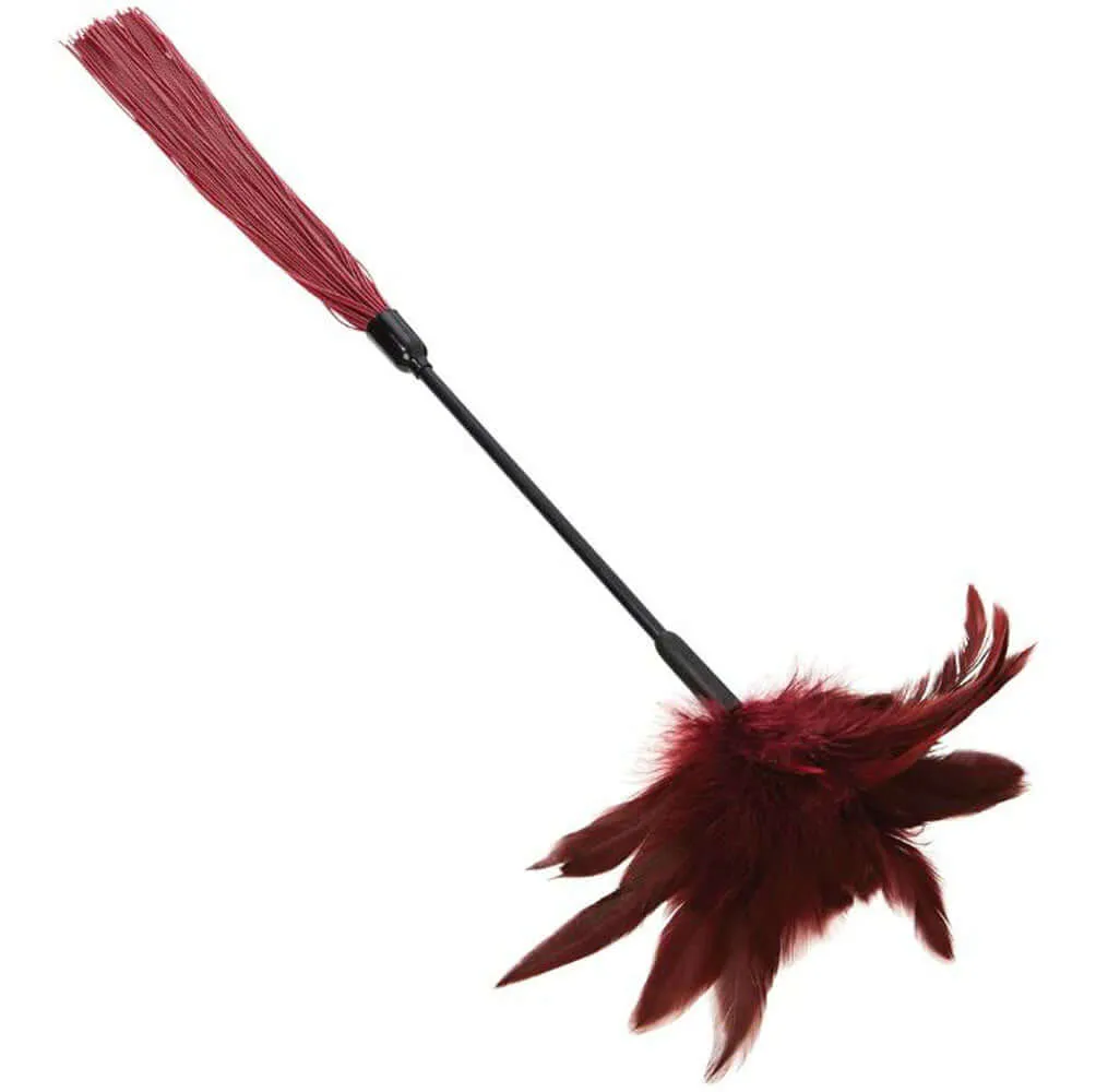 Sex and Mischief Enchanted Feather Tickler: Unveil a World of Sensual Tease and Tempting Torment in Burgundy