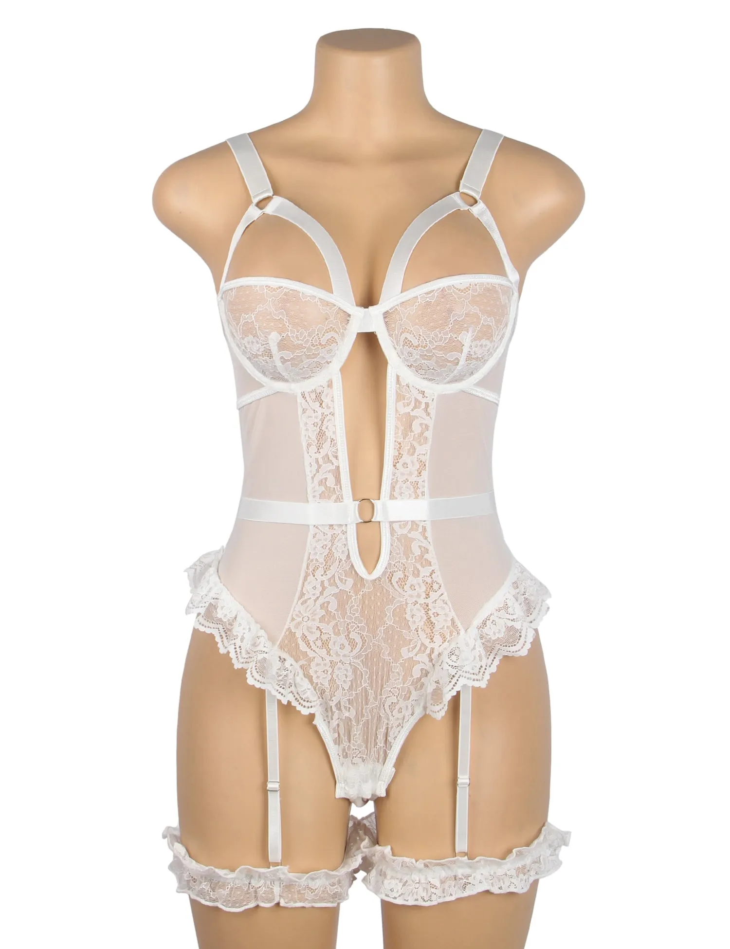 Sexy Egypt Slim Lace Garter Leg Ring Teddy