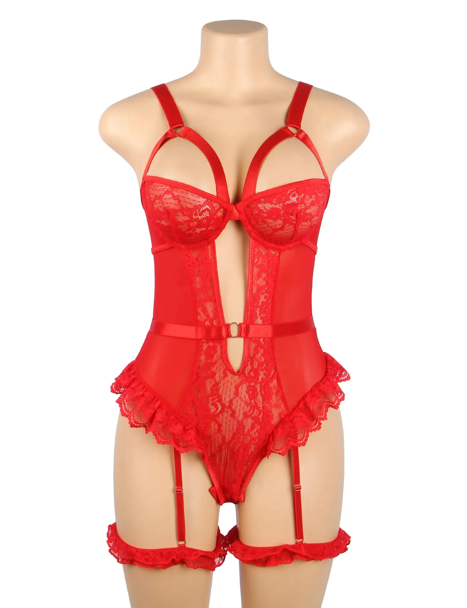 Sexy Egypt Slim Lace Garter Leg Ring Teddy