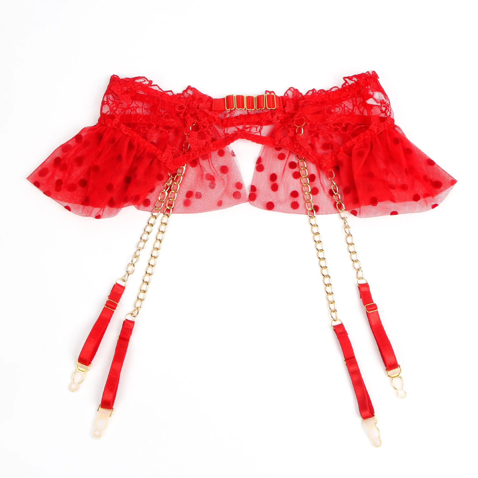 Sexy Lace Garter Bra Panty Set